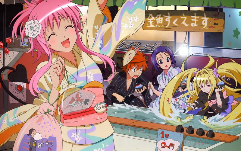 Anime Characters at Food Stall