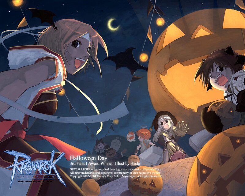 Anime Characters at Halloween