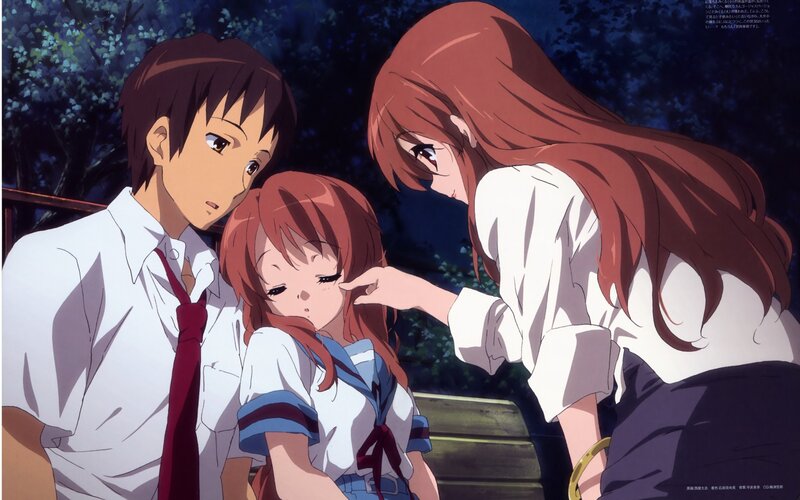 anime characters at night