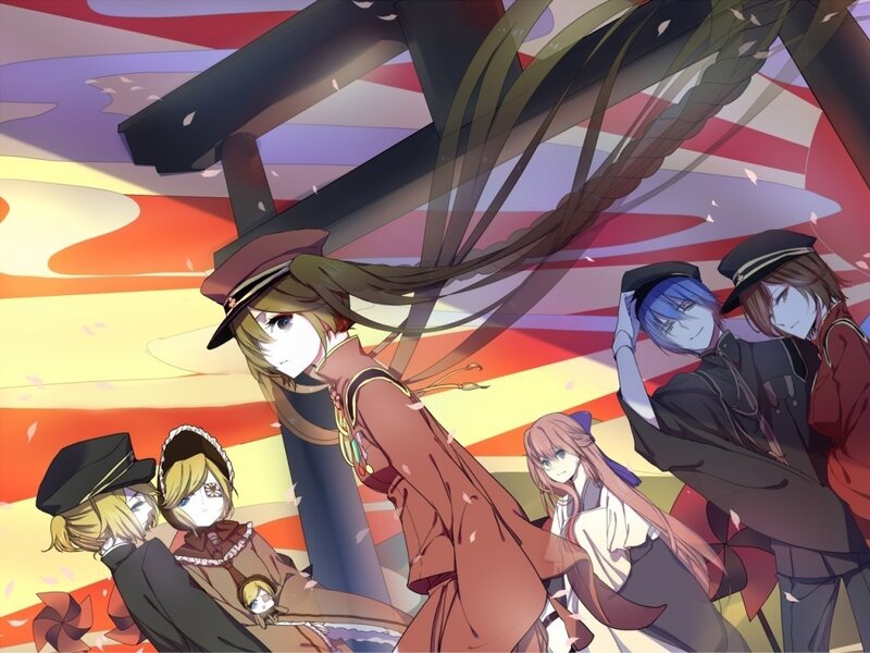 Anime Characters at Shrine