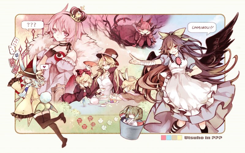 Anime Characters at Tea Party — Pink