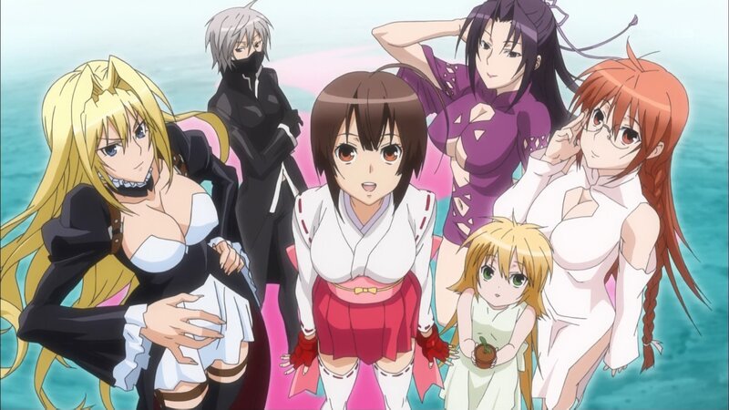 anime characters at the beach