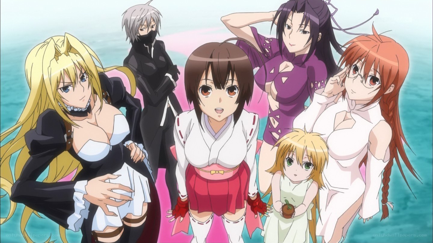 anime characters at the beach