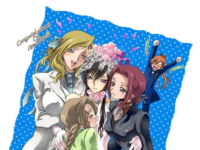 Anime Characters at Wedding