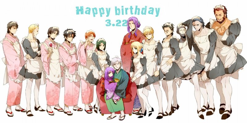 anime characters birthday art