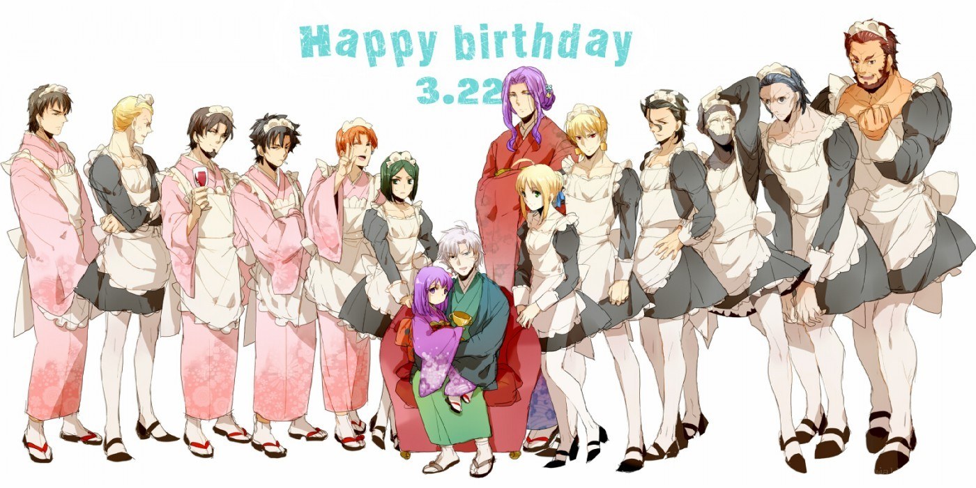 anime characters birthday art