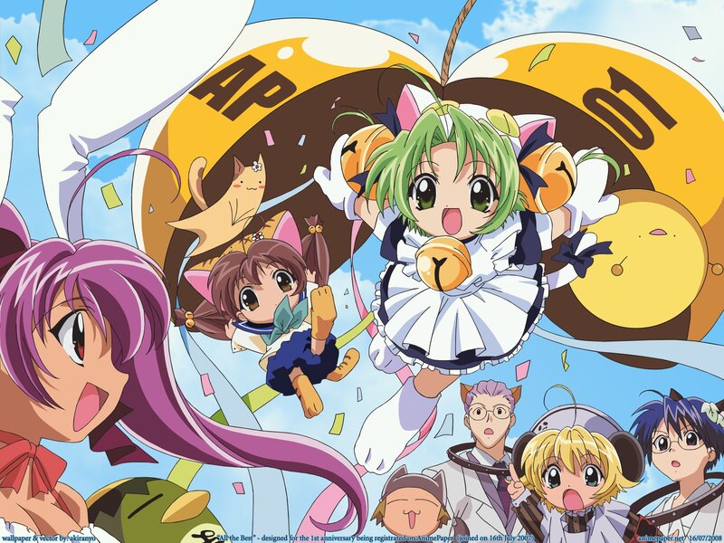Anime characters celebrating