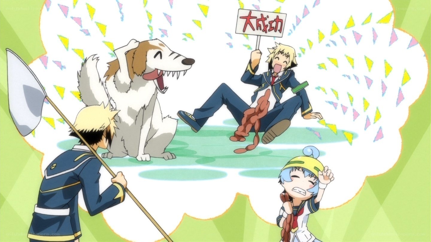 Anime characters celebrating success