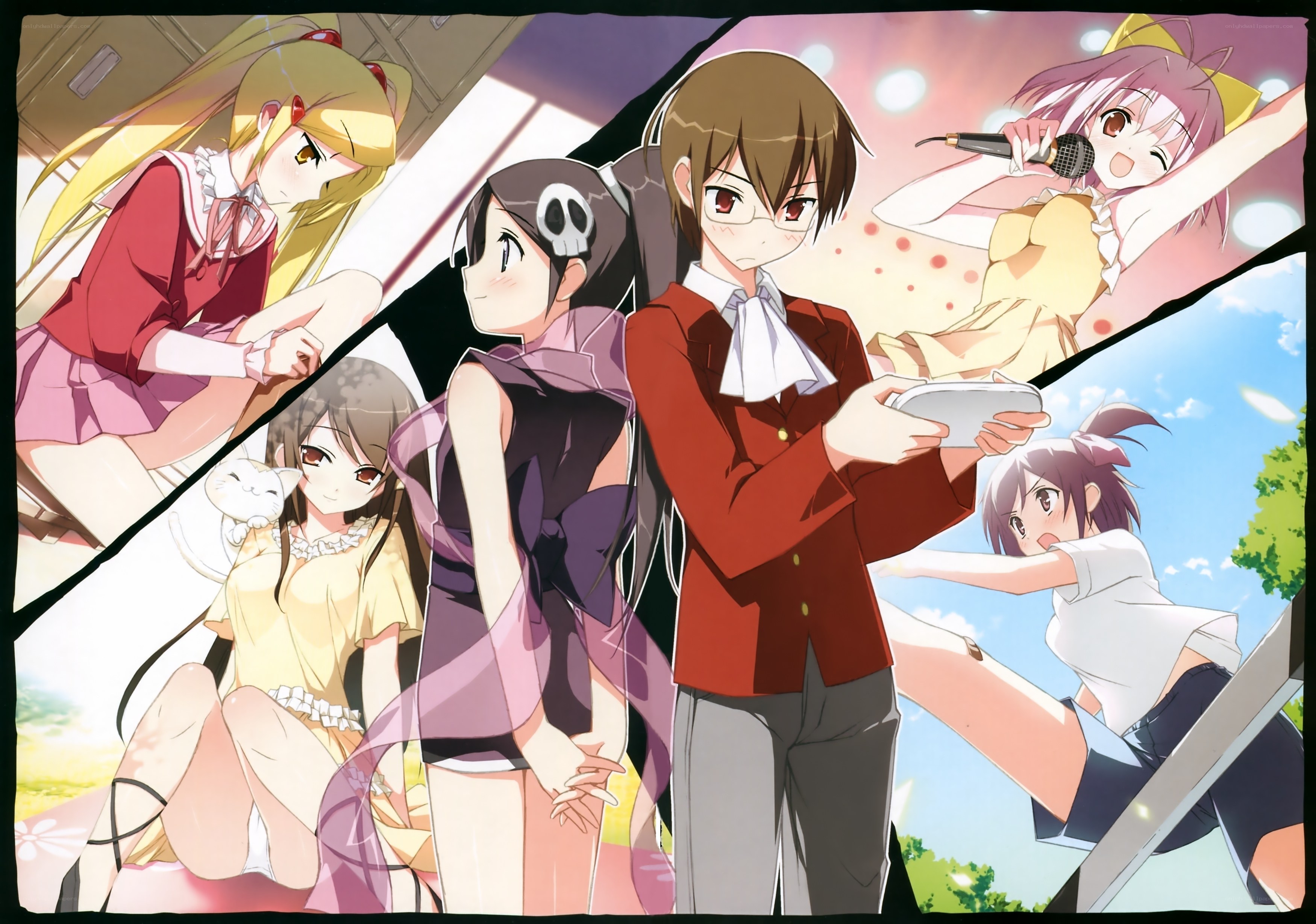 anime characters collage