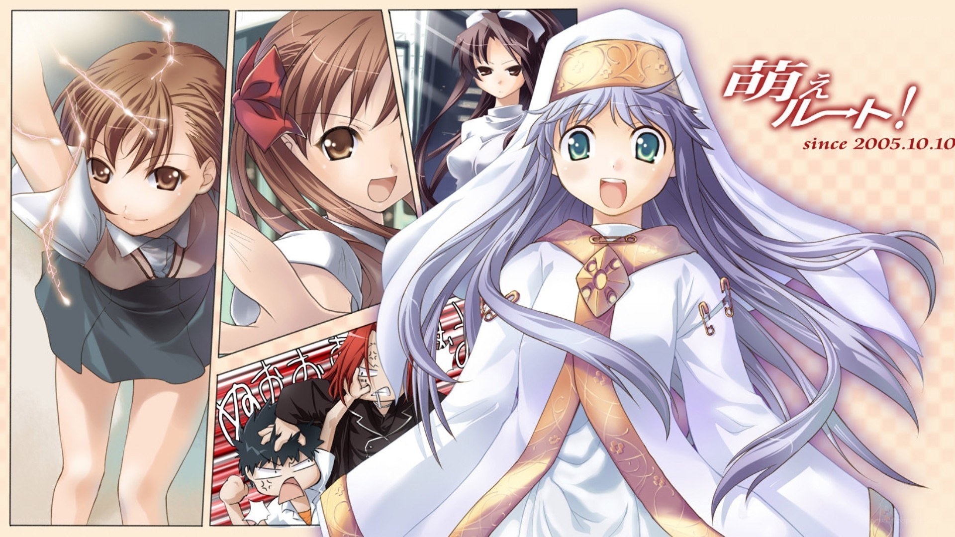 Anime characters collage