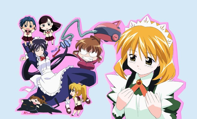 anime characters collage