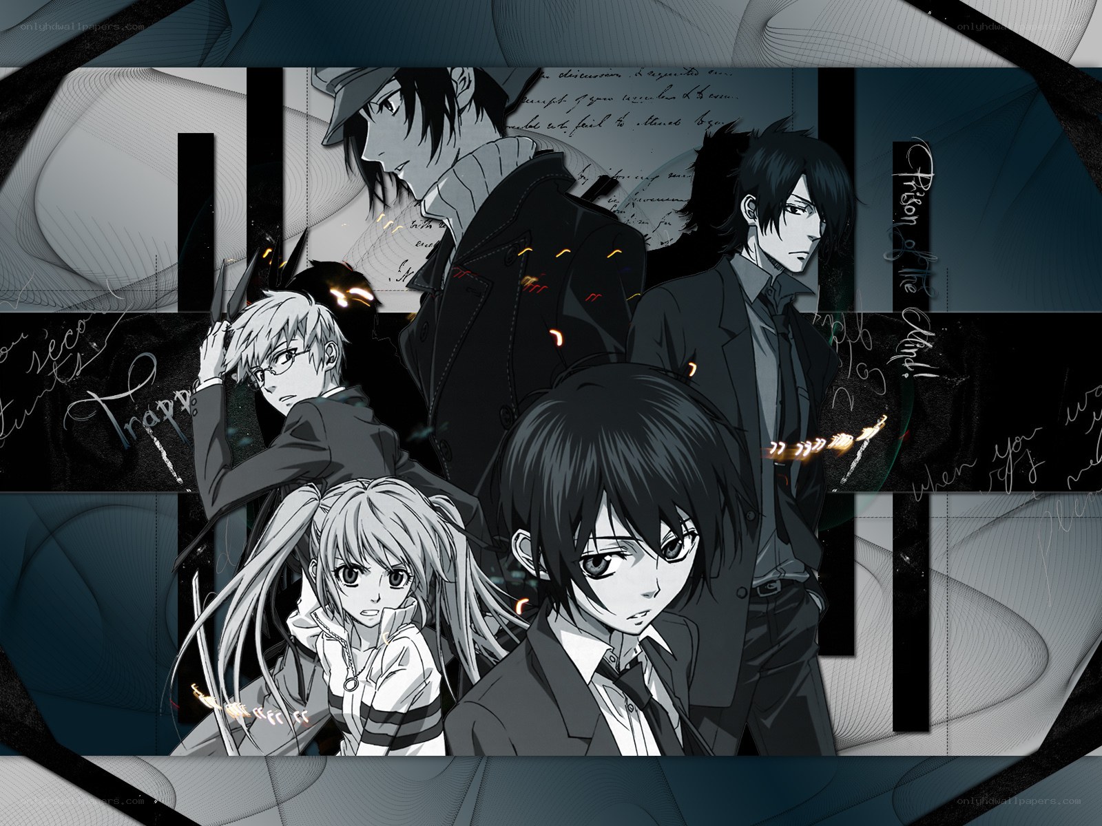 anime characters collage