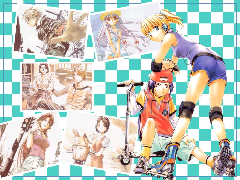 Anime characters collage