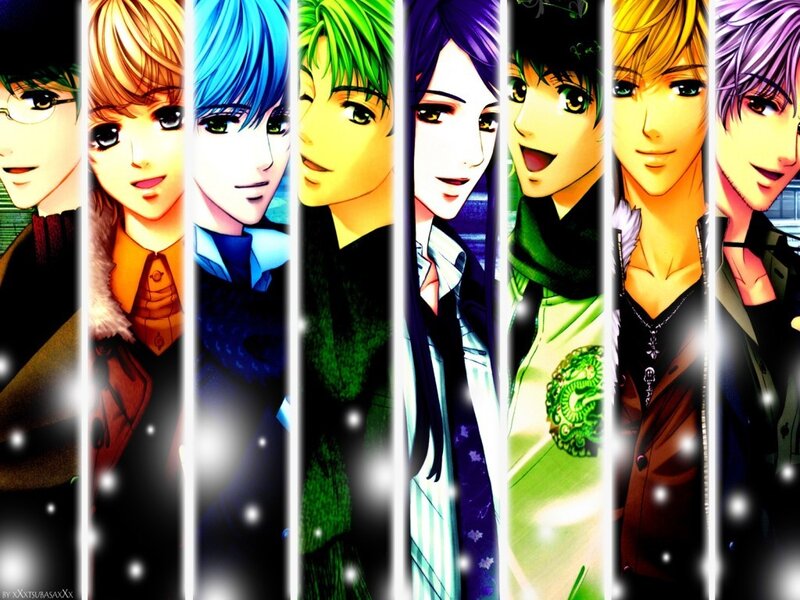 anime characters collage