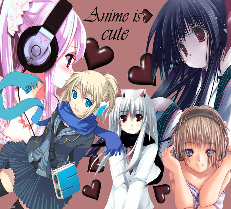 anime characters collage
