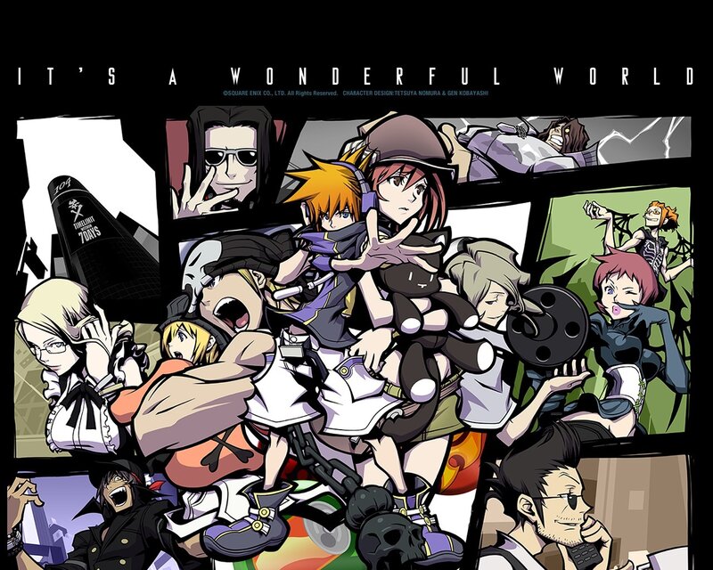 Anime Characters Collage — Black, Chaotic