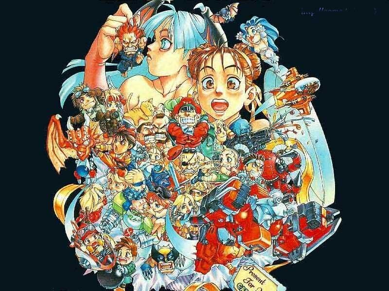 Anime Characters Collage — Blue, Chaotic