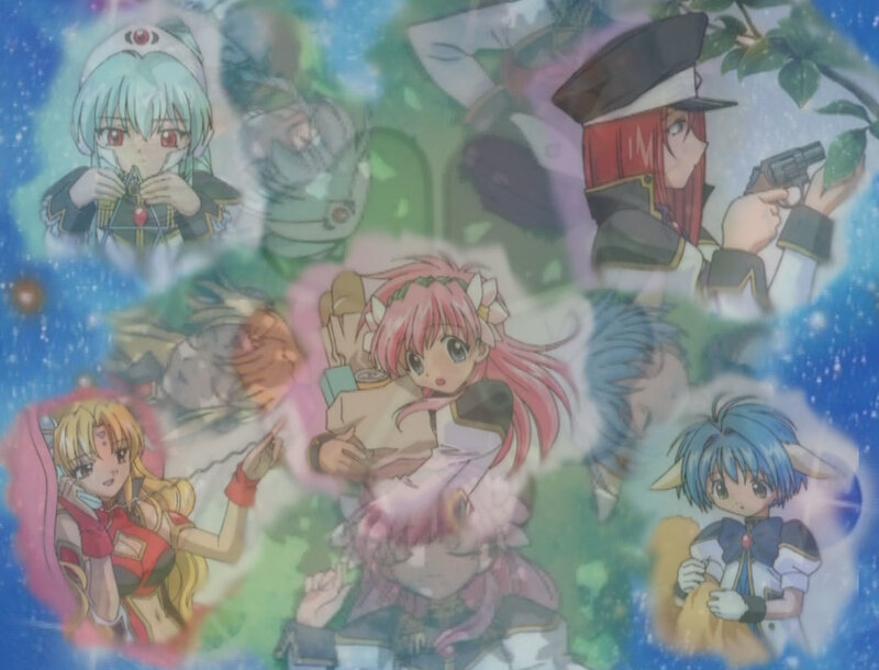 Anime Characters Collage — Blue, Fantastical