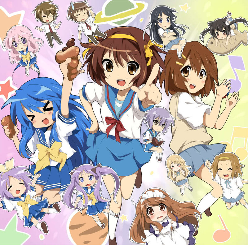 Anime Characters Collage — Blue