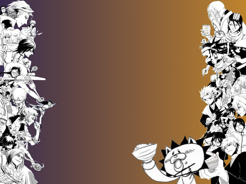Anime Characters Collage — Brown, Dynamic