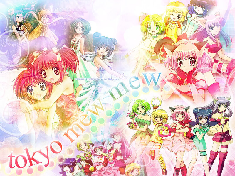 Anime Characters Collage — Pink, Cheerful, Girls