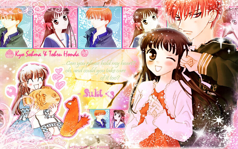 Anime Characters Collage — Pink, Cheerful