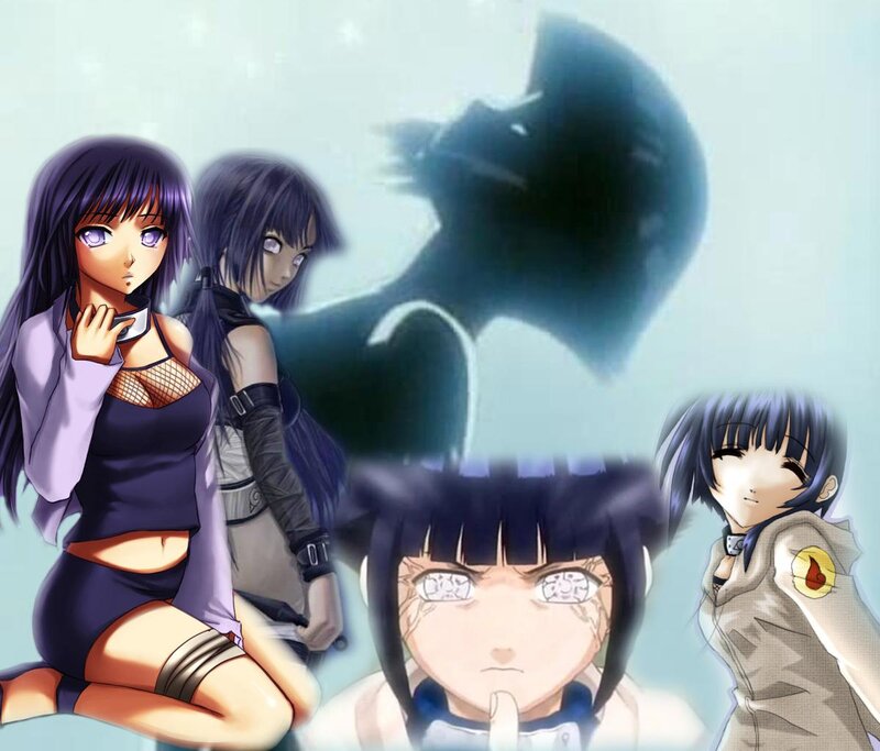 Anime Characters Collage — Purple, Dramatic, Shadow Figure