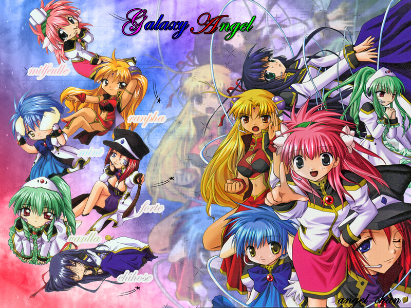 Anime Characters Collage — Purple, Playful, Text