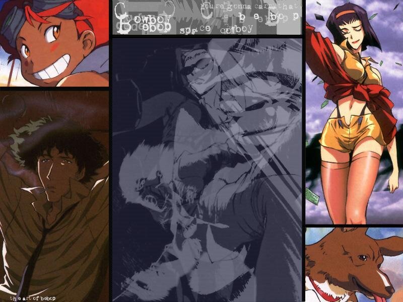 Anime Characters Collage — Purple
