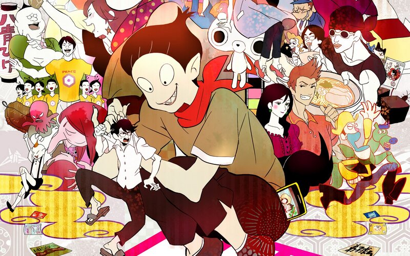 Anime Characters Collage — Red, Chaotic