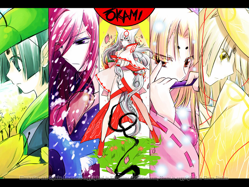 Anime Characters Collage — Red, Dramatic, Manga, Artwork