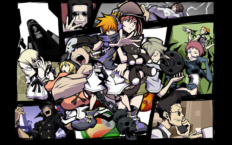 anime characters collage