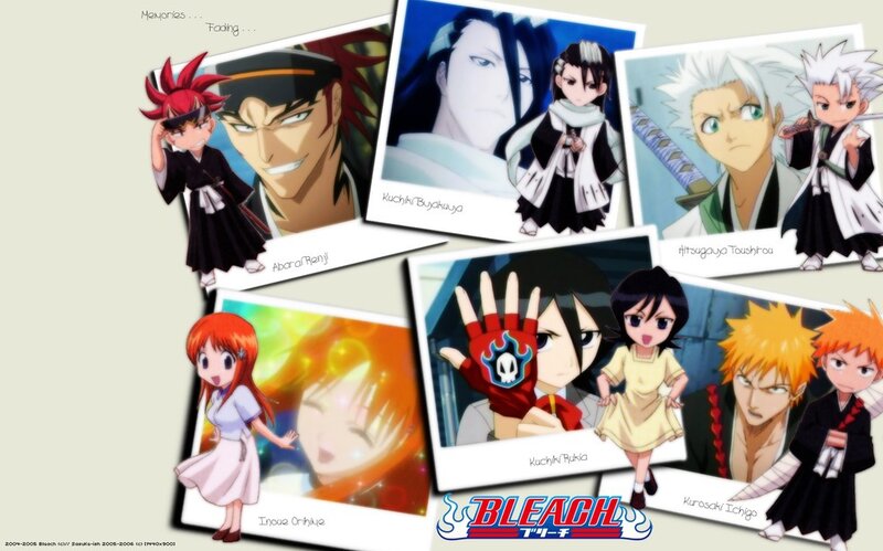 Anime Characters Collage — White, Nostalgic