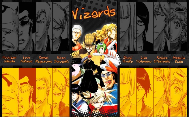 Anime Characters Collage — Yellow, Dramatic, Manga