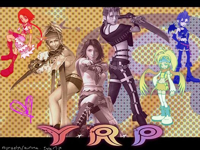 Anime Characters Collage — Yellow, Dynamic, Digital Art