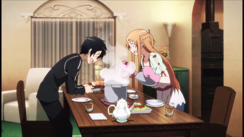 Anime Characters Cooking — Brown