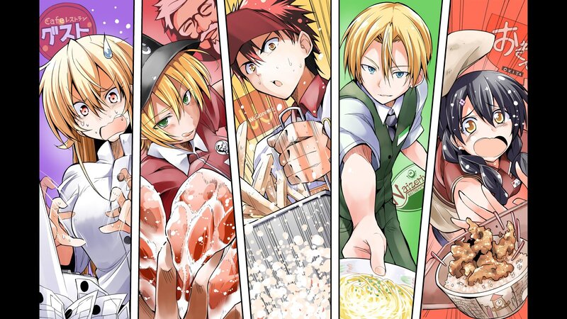 Anime Characters Cooking — Green