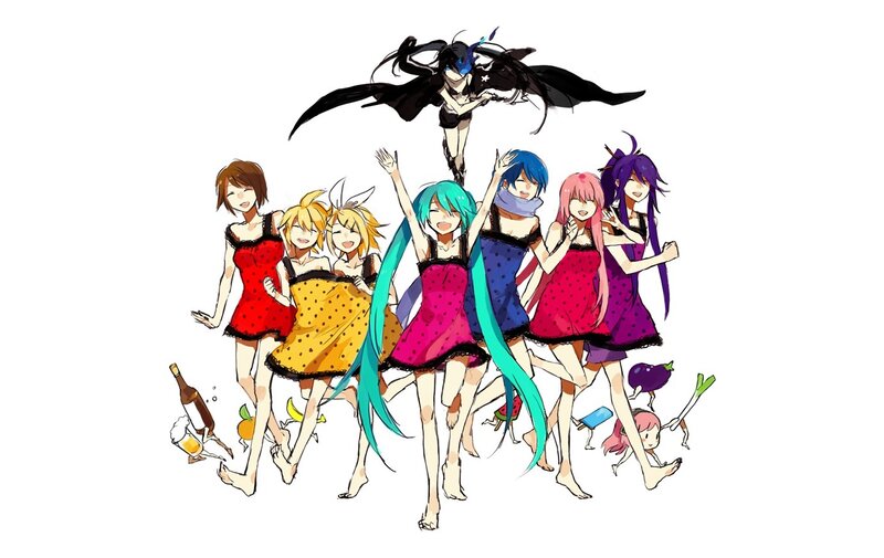 Anime Characters Dancing — Blue