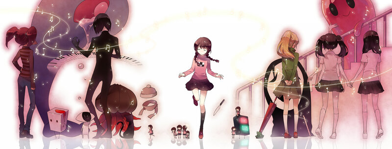 Anime Characters Dancing — Pink, Dreamy
