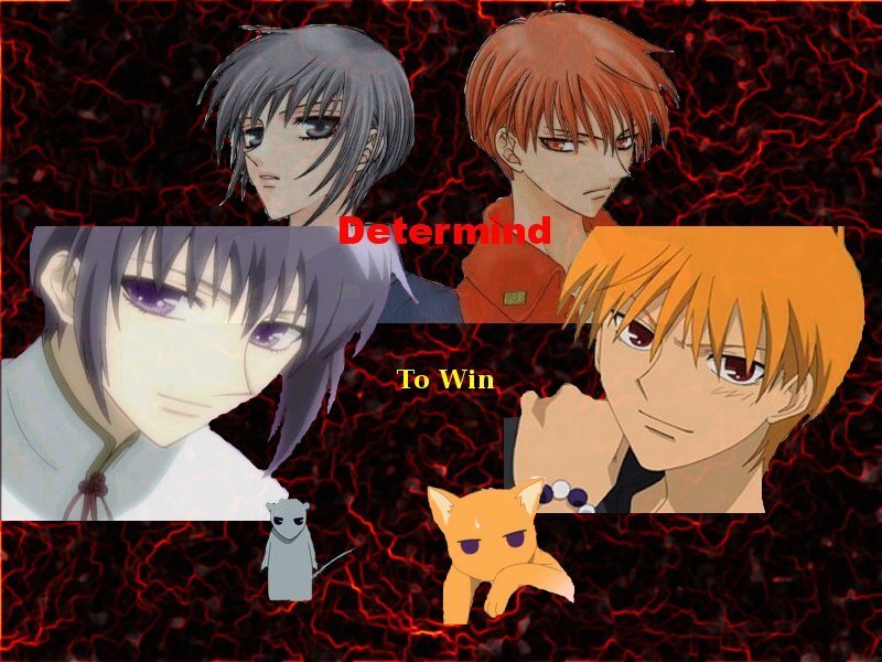 anime characters determined to win