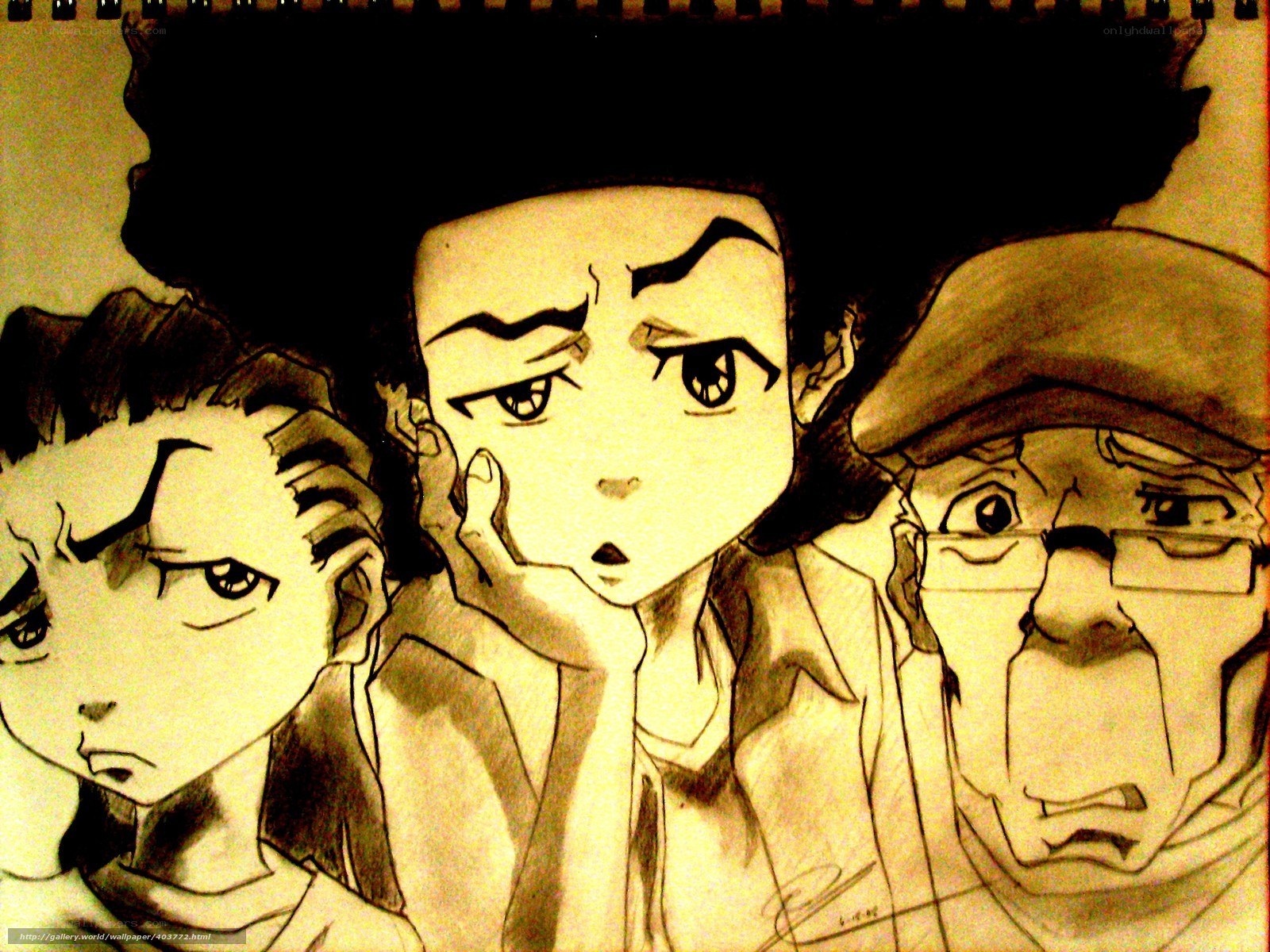 anime characters drawing