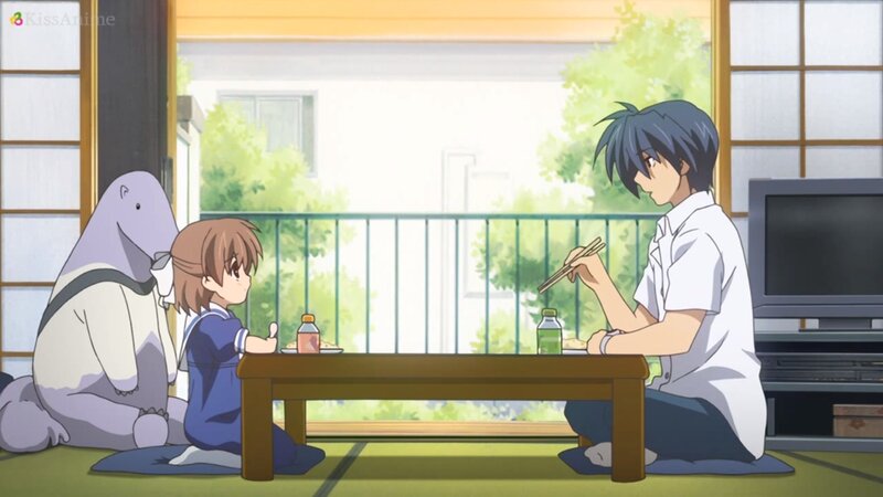 Anime Characters Eating — Green