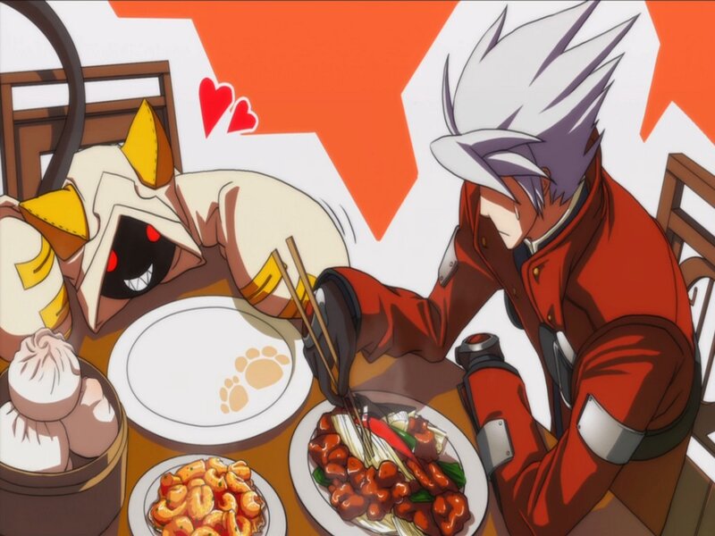 Anime Characters Eating — Red