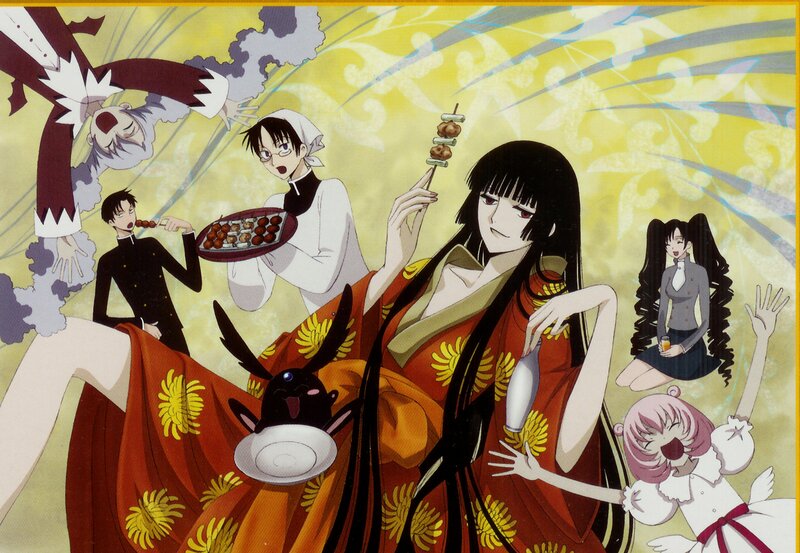 Anime Characters Eating — Yellow