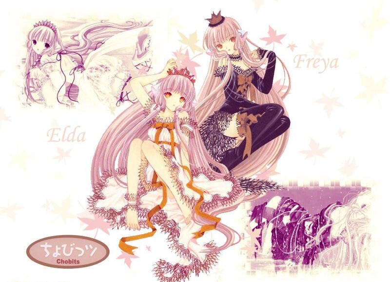 Anime characters Elda and Freya