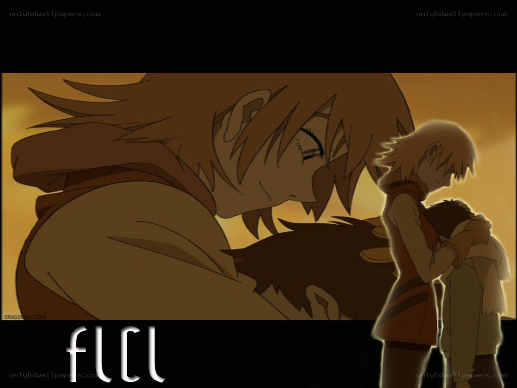 anime characters embracing