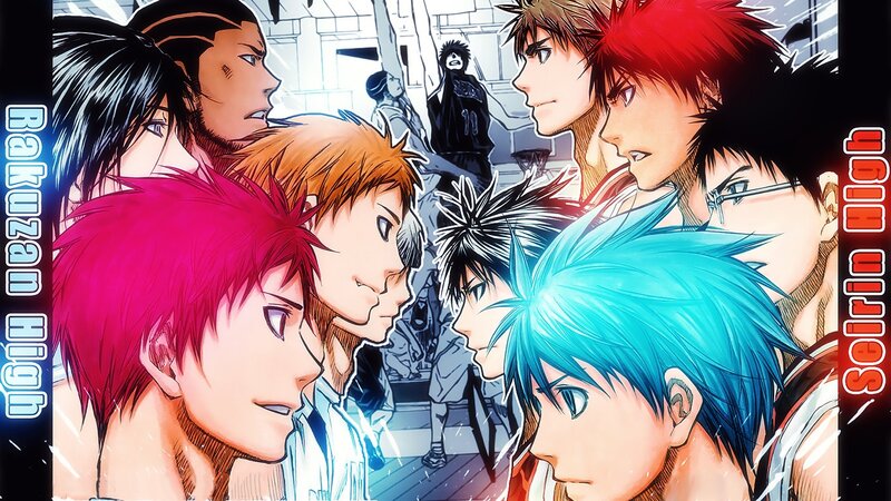 Anime Characters Facing Off — Blue