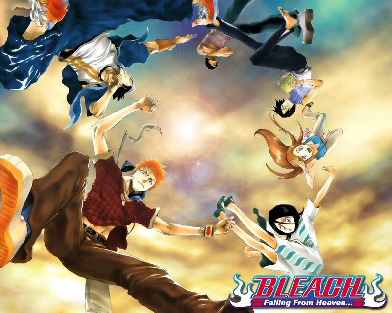 Anime Characters Falling — Yellow