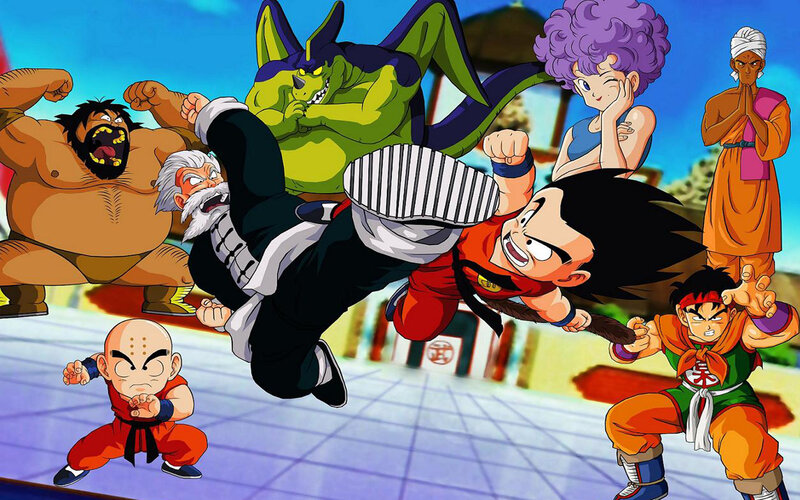 Anime Characters Fighting — Blue, Action-packed
