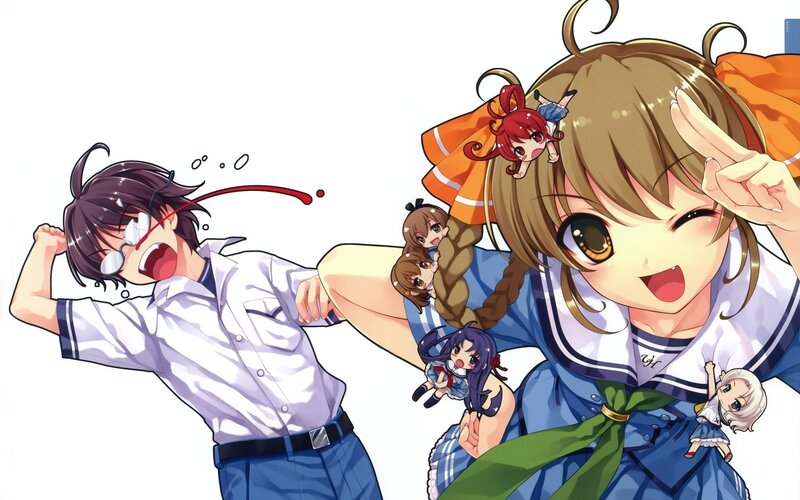 Anime Characters Fighting — Blue, Chaotic, Manga